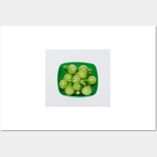 Green Tomatoes In Green Bowl Posters and Art